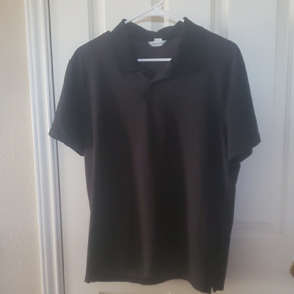 Calvin Klein Black Polo Shirt Classic Design